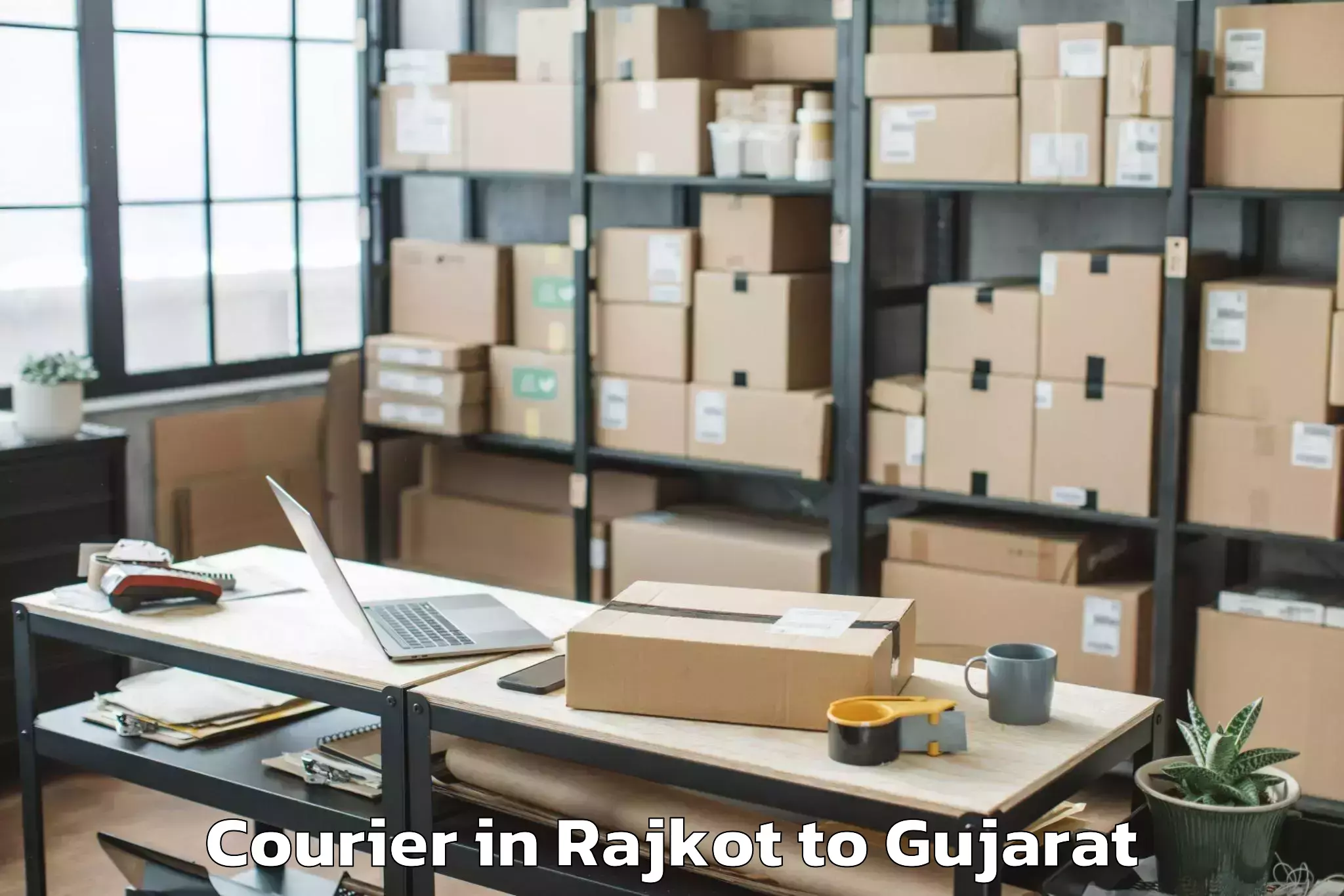 Professional Rajkot to Sihor Courier